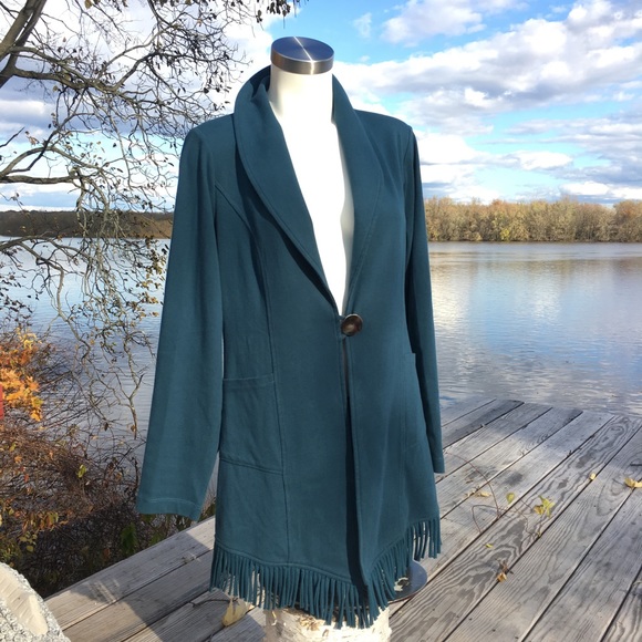 Soft Surroundings Sweaters - Soft Surroundings boho fringe cardigan sweater